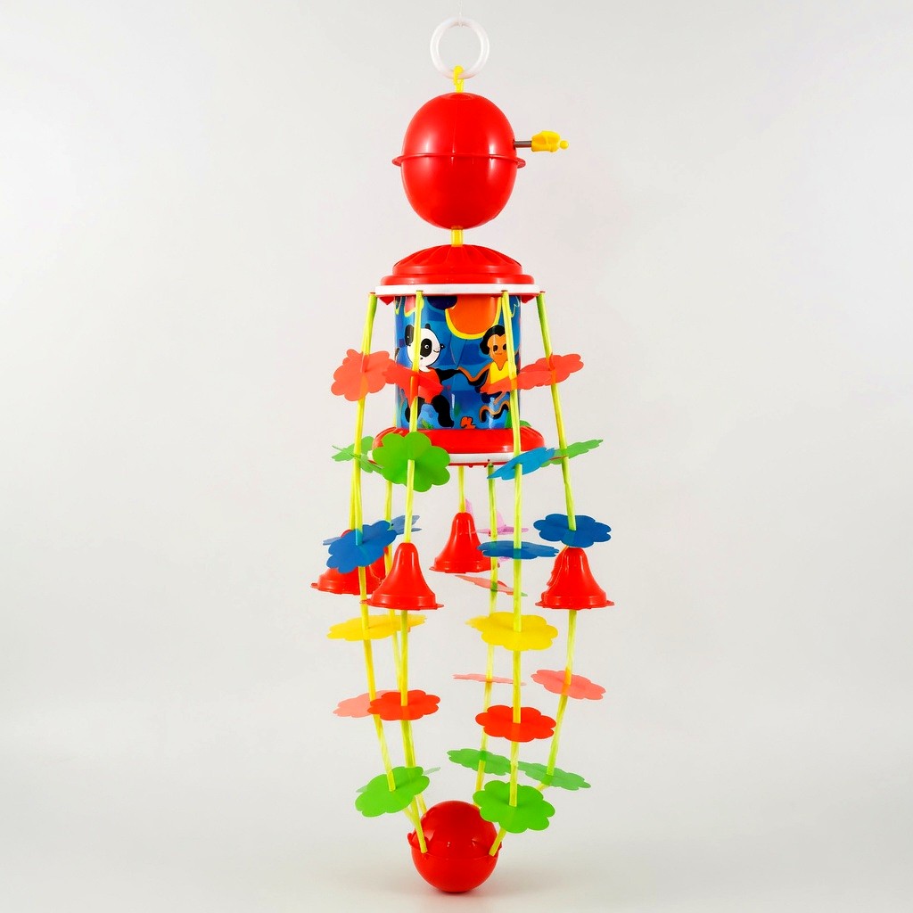 Jhommer Musical Nursery Mobile | Wind-Up Crib Music Box Toy