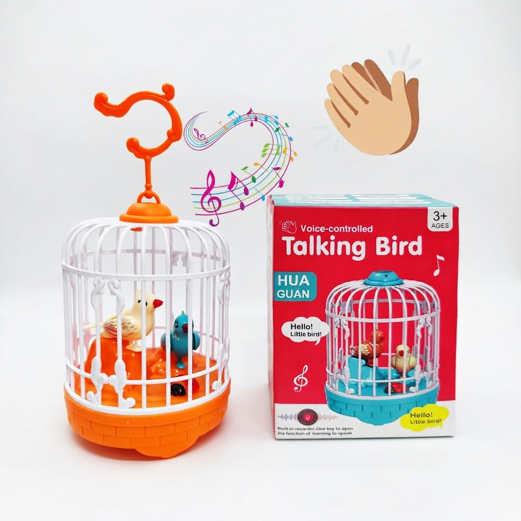 Talking Bird Plush Toy - Repeating Voice Recorder Interactive Singing Bird for Kids