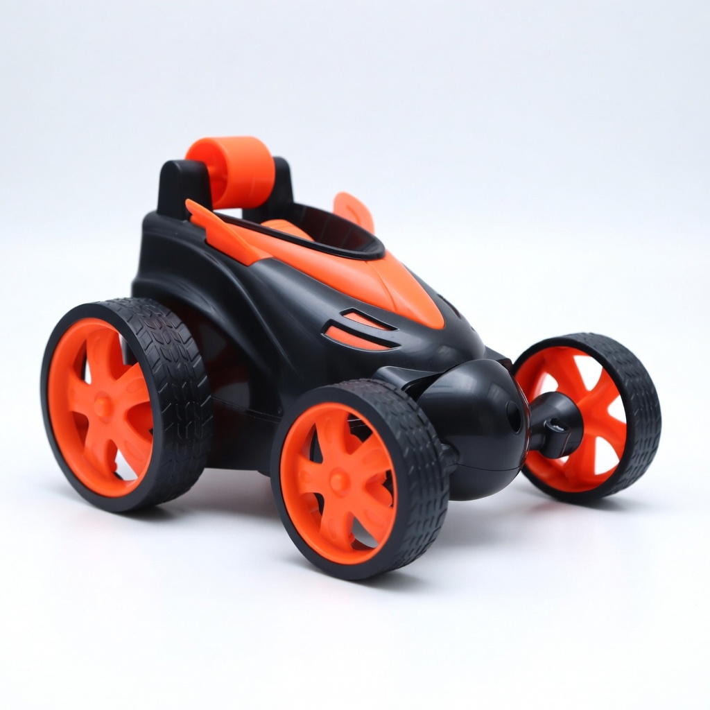 360 Degree Stunt RC Car Small Size | Compact LED Rotating Remote Control Toy