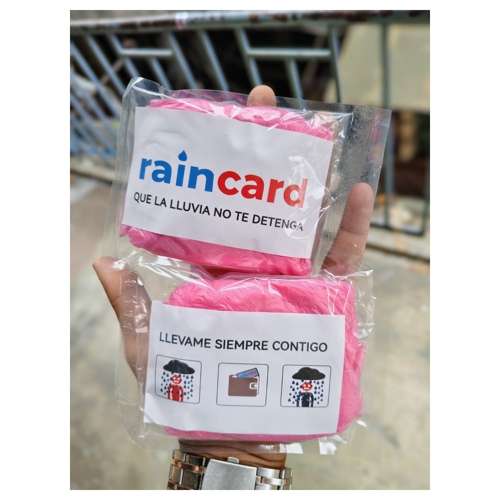 Rain Card – Portable Disposable Raincoat Card for Travel