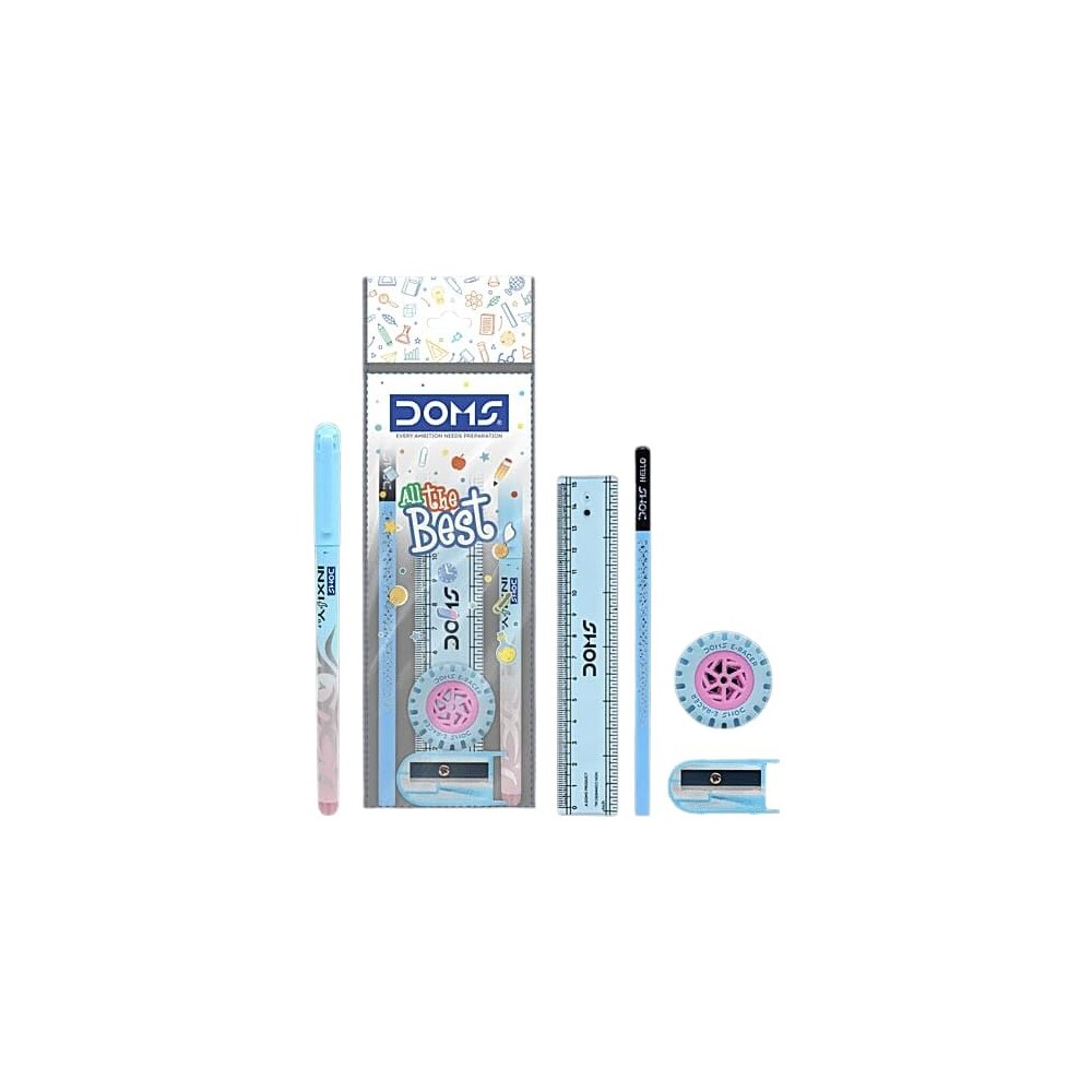 DOMS Best of Luck Kit – Stationery Exam Kit for Students