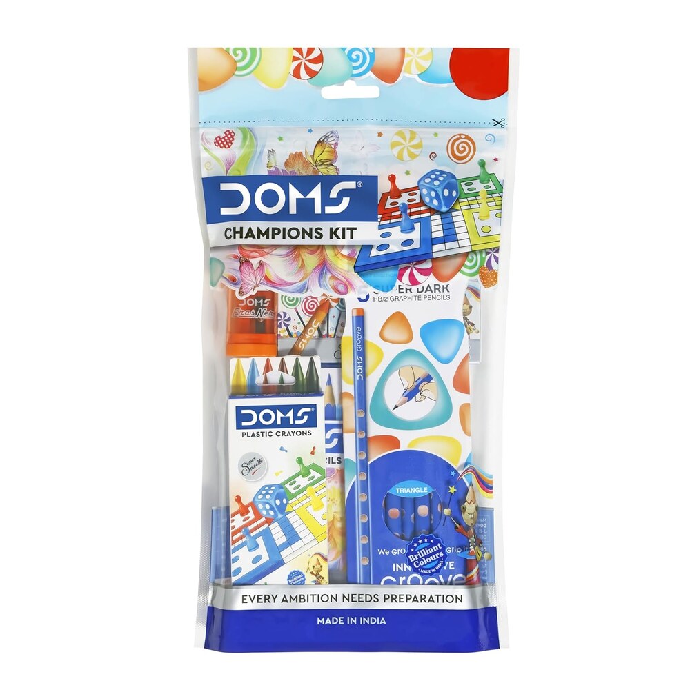 DOMS Champions Kit – Complete Art & Stationery Combo for Kids