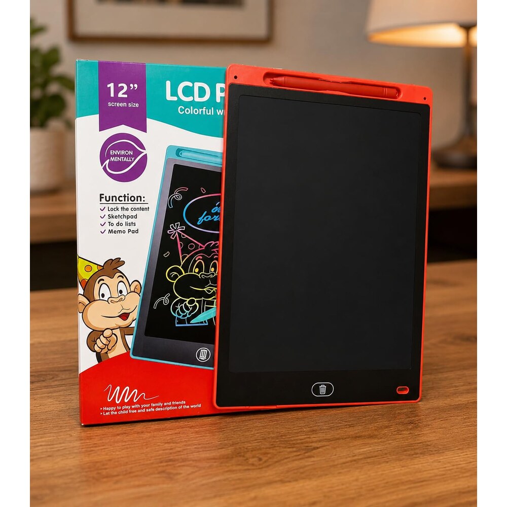 Magic Slate LCD Writing Tablet 12 Inch – Reusable Drawing Pad for Kids