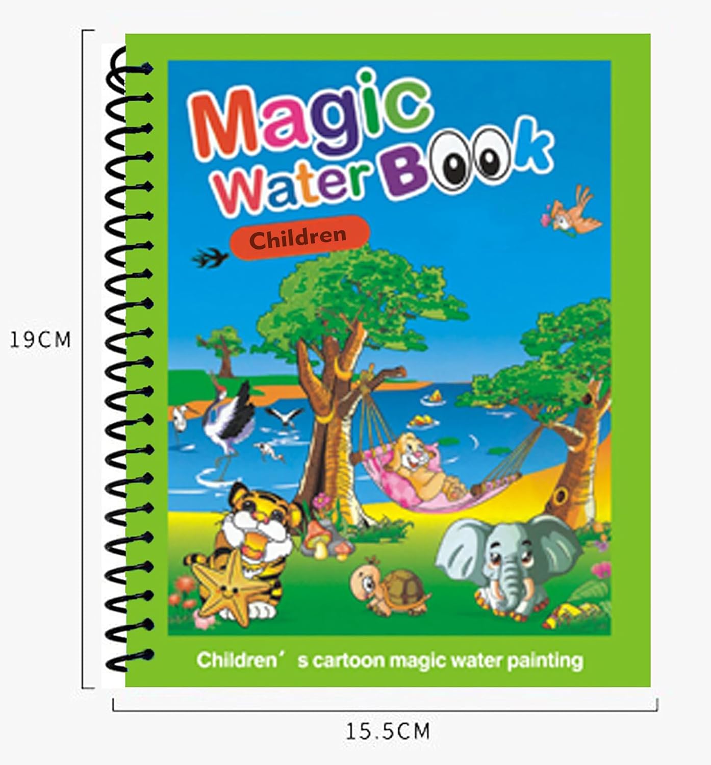 Water Magic Painting Book | Reusable Water Color Coloring Book for Kids with Pen